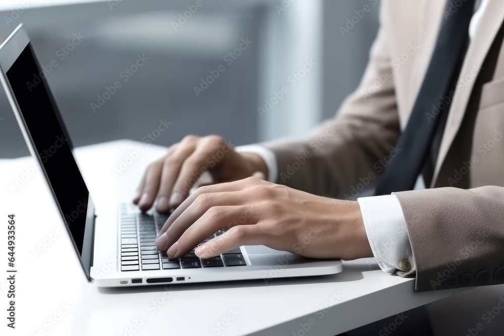businessman hands on laptop businessman hands on laptop