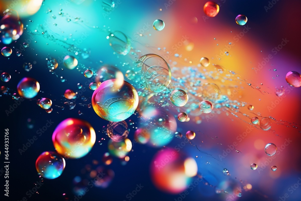 Abstract pc desktop wallpaper background with flying colorful bubbles Abstract pc desktop wallpaper background with flying colorful bubbles