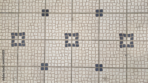 ceramic tile decorated floor texture