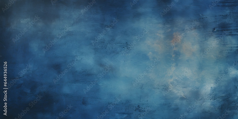 serene navy and blue background with marks, generative AI