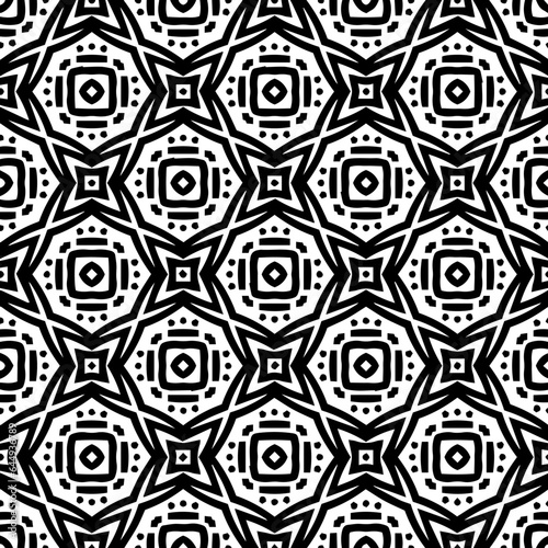 White background with black pattern. Seamless texture for fashion, textile design,  on wall paper, wrapping paper, fabrics and home decor. Simple repeat pattern.