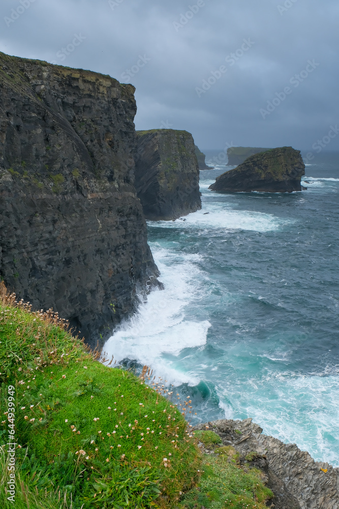 Extreme cliffs at the West Coast of Ireland, Europe Extreme cliffs at the West Coast of Ireland, Europe