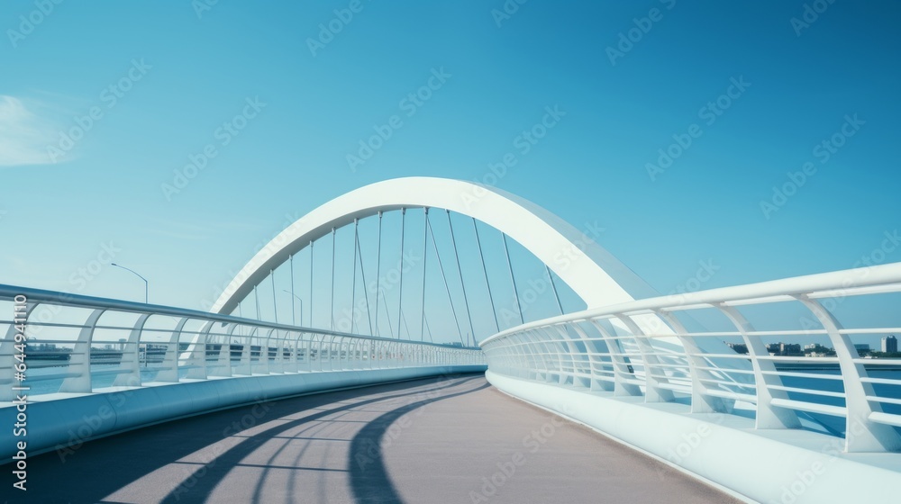 Fototapeta premium Modern bridge. Generative AI