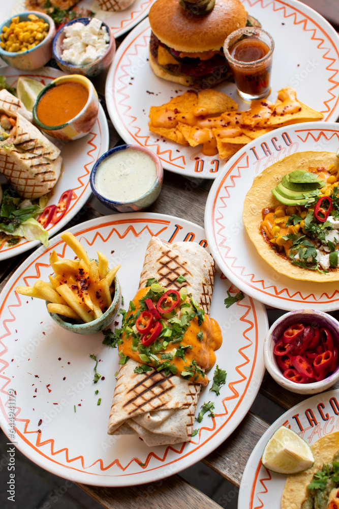 Sizzling Mexican Culinary Delight: Tantalizing Tacos and Zesty Salsa