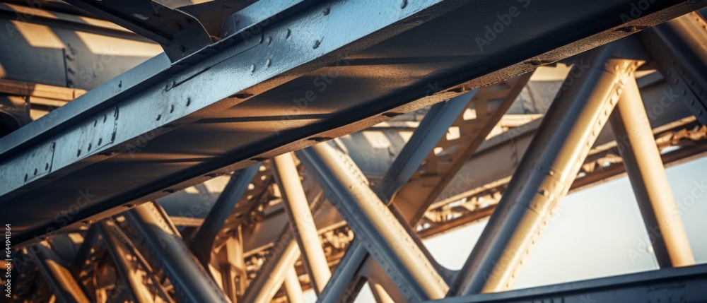 Fototapeta premium Modern bridge. Generative AI