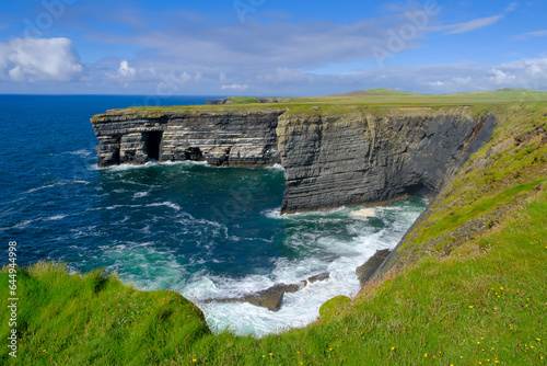 Extreme cliffs at the West Coast of Ireland, Europe