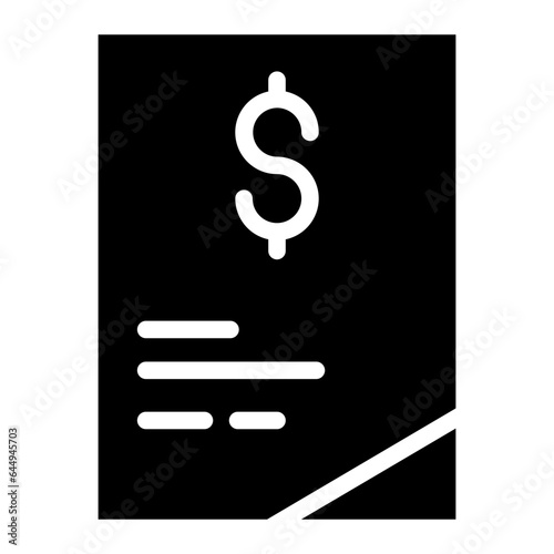 papper money icon glyph