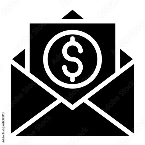 mail papper icon glyph