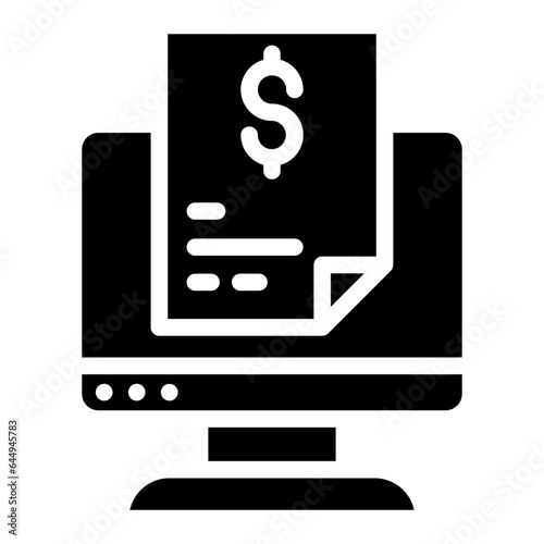 computer papper icon glyph