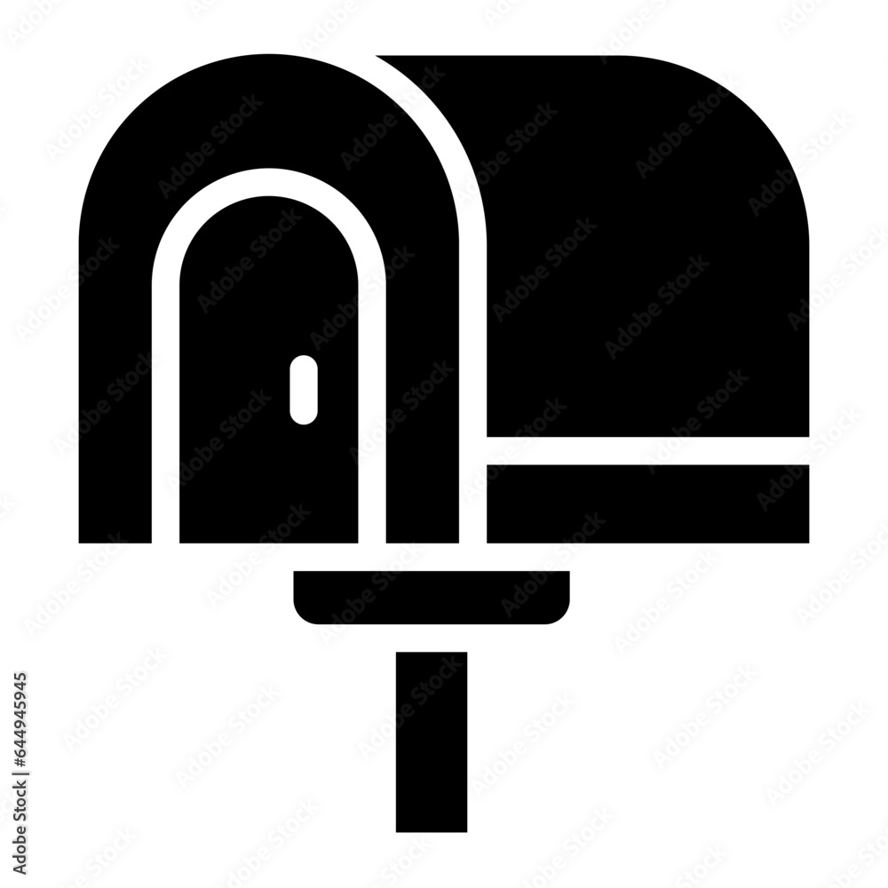 mailbox icon glyph mailbox icon glyph