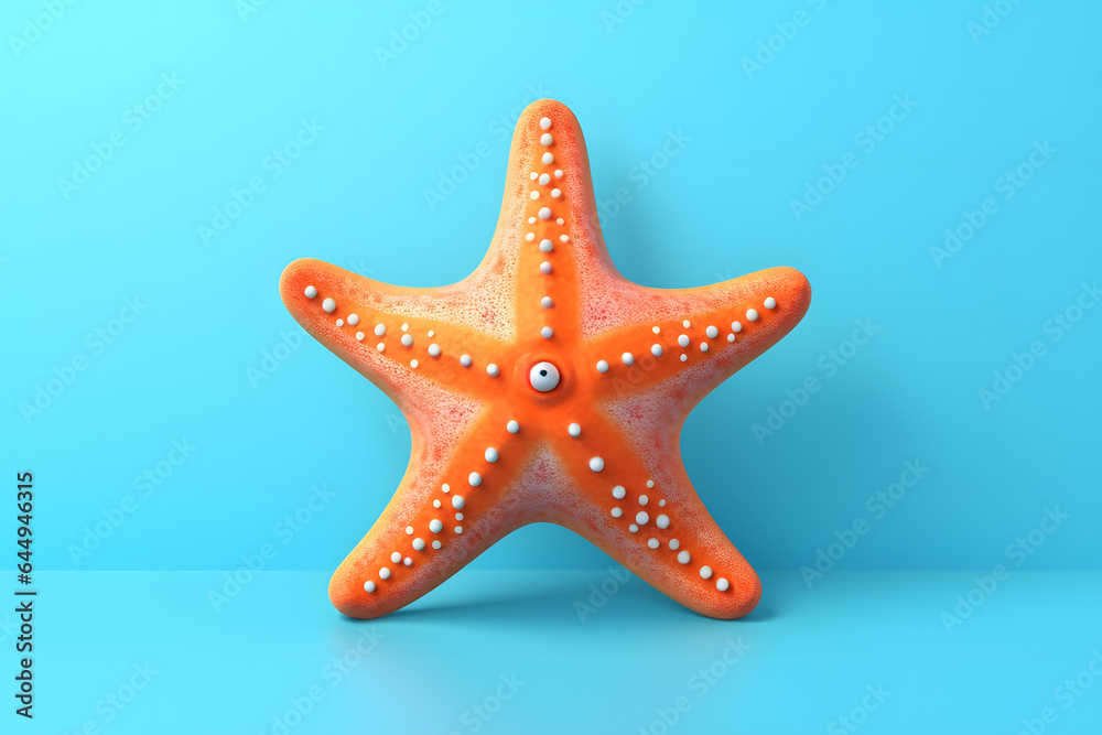 cute starfish 3d style Made with Generative AI cute starfish 3d style Made with Generative AI