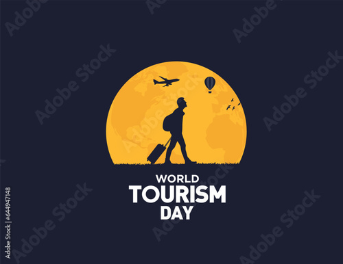 World Tourism Day concept vector illustration. Travel concept illustration.