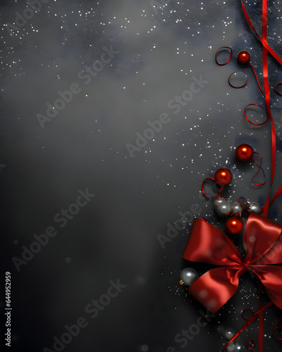 Elegant industrial christmas ornaments design background - festive celebration design