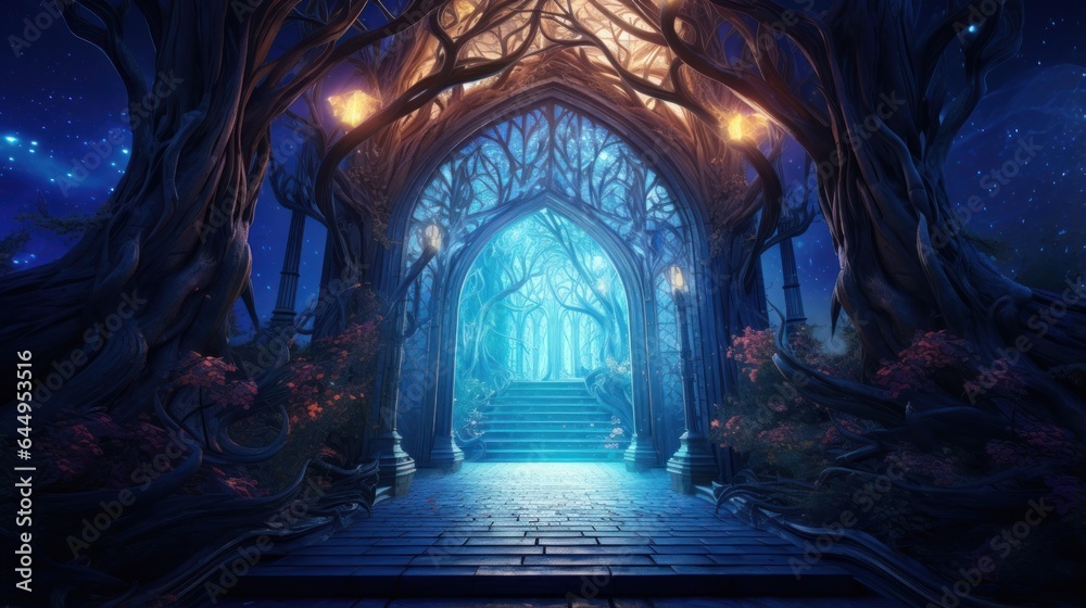 Enchanted forest wallpaper