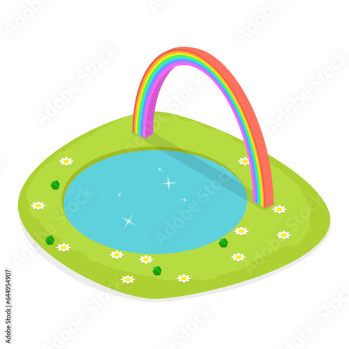 3D Isometric Flat Vector Set of Fairytale Characters and Items, Medieval Kingdom Objects Collection. Item 7