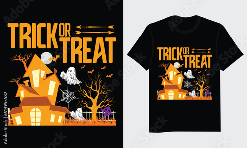 Halloween Trick or Treat T-shirt design.