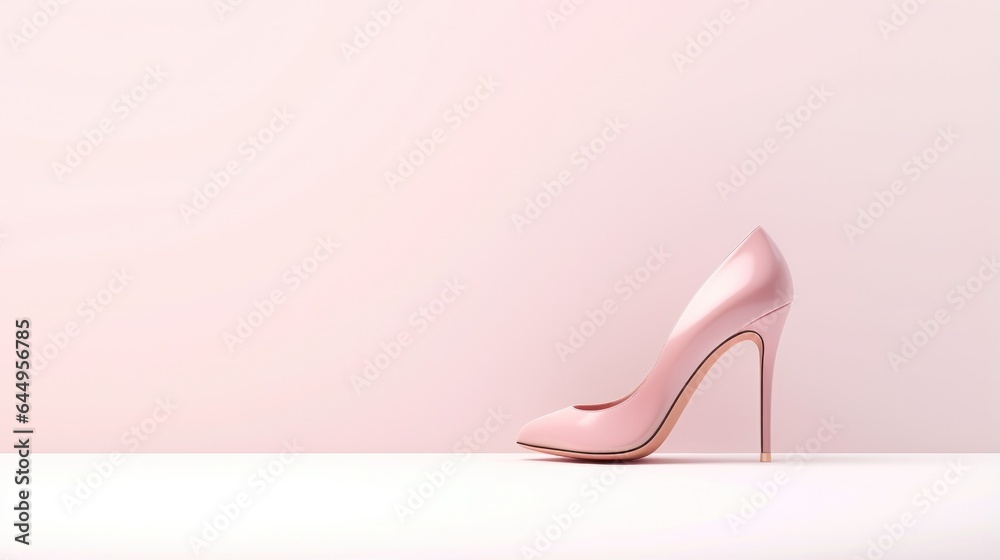 Design template for high heel shoe