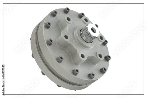 3D design of a planetary gear.