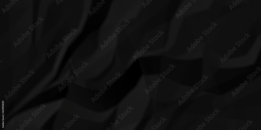 Crumpled paper texture dark black crumpled paper texture crush paper so that it becomes creased and wrinkled. Old black crumpled paper sheet background texture.
Crumpled paper texture dark black crumpled paper texture crush paper so that it becomes creased and wrinkled. Old black crumpled paper sheet background texture.