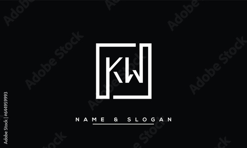 KW,  WK,  K,  W  Abstract  Letters  Logo  Monogram photo