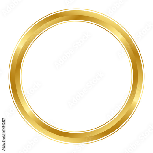 Golden Circle Png isolated on white background