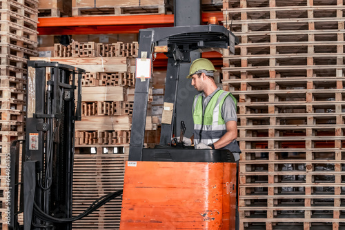 Warehouse forklift operator moves, stores merchandise, stays in touch with team, boss via radio