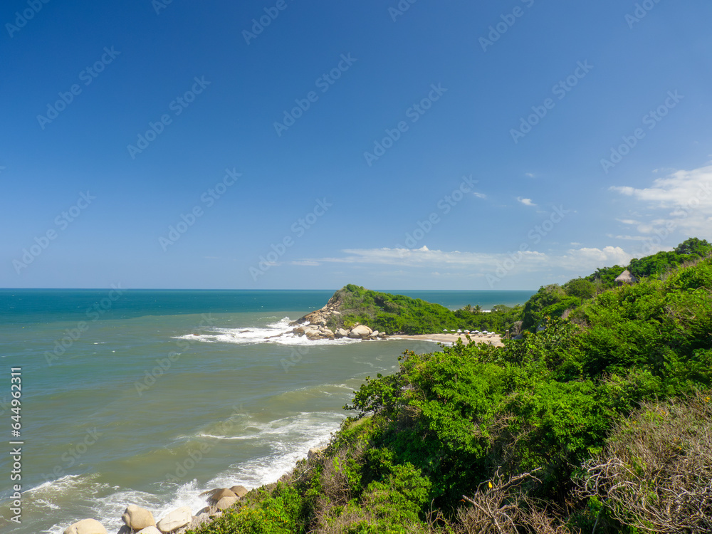 Ocean view in Tayrona National Natural Park, Santa Marta