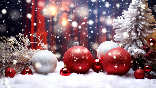 Happy New Year 2024, Christmas and New Year holidays background, winter season. AI Generated