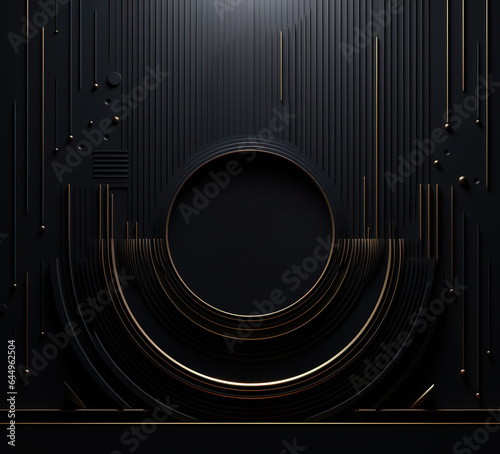 Modern black cover background