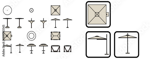 Sunshade (urban furniture set)