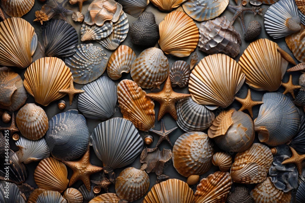 Drilled Sea Shell Mix. Set for Crafting Top View Drilled Sea Shell Mix. Set for Crafting Top View