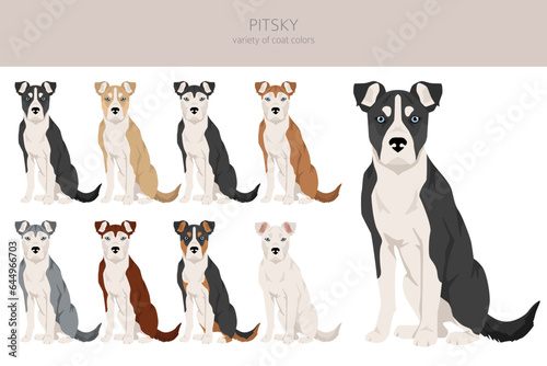 Schilderij op canvas Pitsky clipart