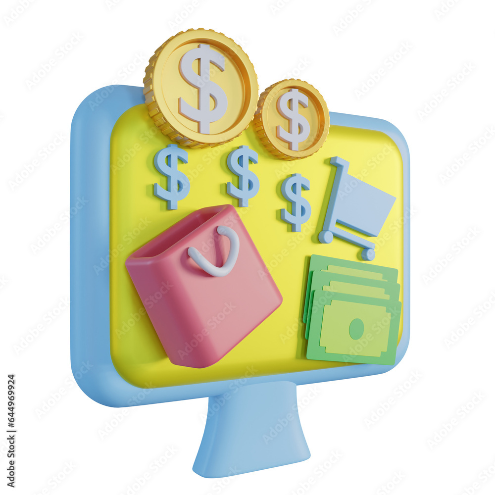 marketing chart infographic 3d render icon marketing chart infographic 3d render icon