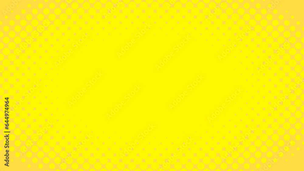 黄色のドットパターン背景