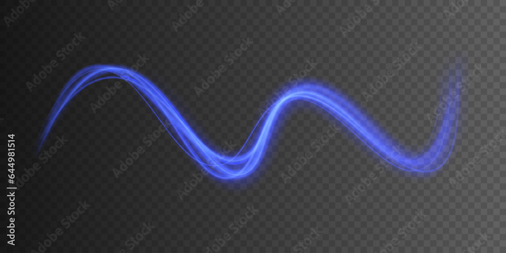 Luminous blue lines png of speed. Light glowing effect png. Abstract motion lines Luminous blue lines png of speed. Light glowing effect png. Abstract motion lines