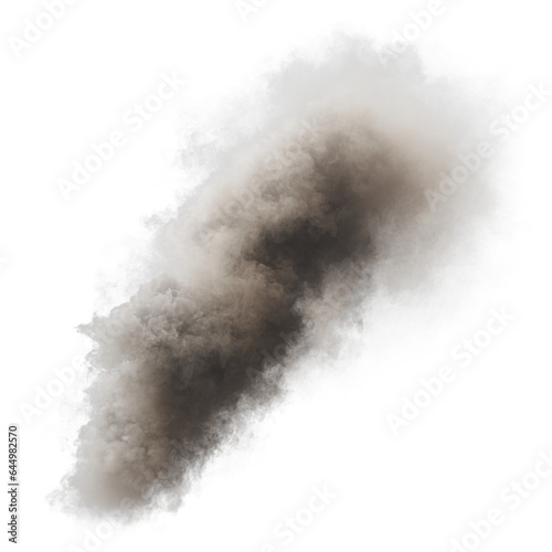 Smoke isolated transparent background 3d rendering
