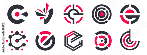 Target logo collection for company, business. Creative company logotype. Company target logo design collection
