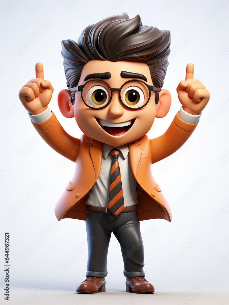 Ai generative Happy Business man in a suit white transparent background Ai generative Happy Business man in a suit white transparent background