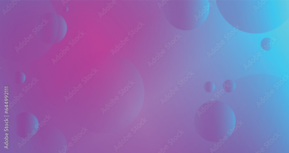 Gradient background with circles, space blue and pink