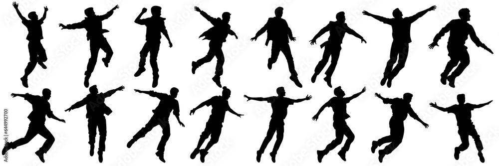 Dancer music and party silhouettes set, large pack of vector silhouette design, isolated white background Dancer music and party silhouettes set, large pack of vector silhouette design, isolated white background