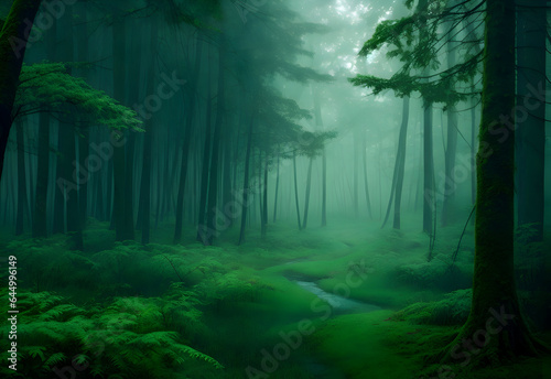 amazing natural green rain forest nature wallpaper  rainy forest