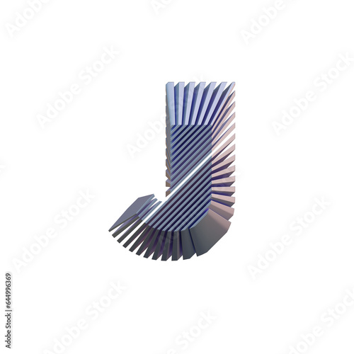 Bold Turbine Abstract 3D Alphabet or Lettering