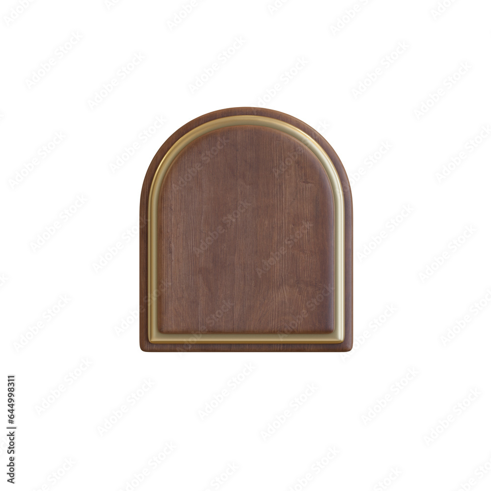 Fototapeta premium Art deco Wooden Decoration 3D Alphabet or Lettering