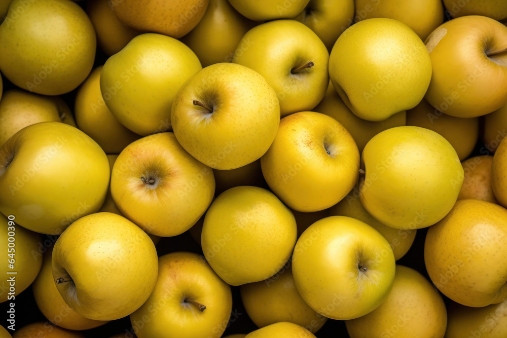 Yellow apples at local farmer market