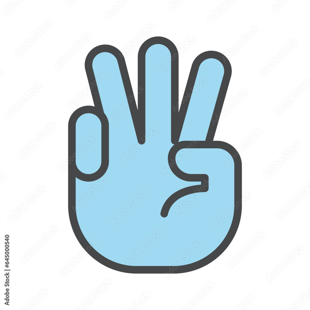 Hand icon vector on trendy design Hand icon vector on trendy design