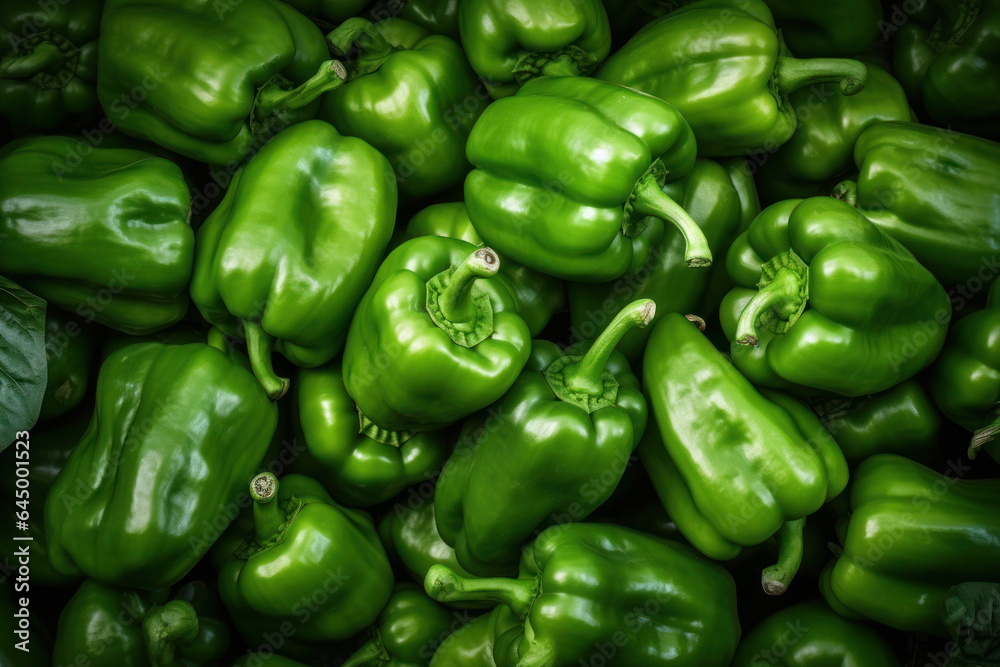 Sweet green bell pepper, eat local, organic market food Sweet green bell pepper, eat local, organic market food