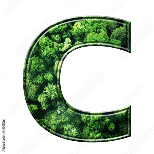 Green ALPHABETS AND NUMBERS photo