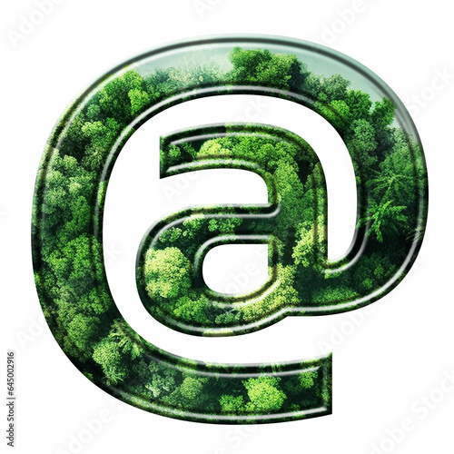 Green ALPHABETS AND NUMBERS photo