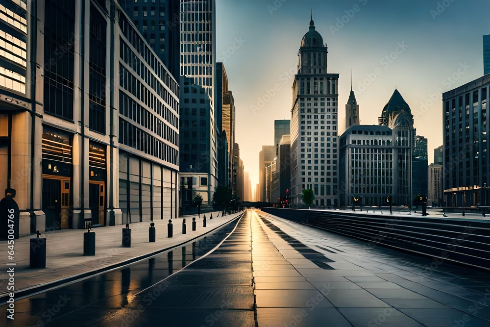 Obraz premium city skyline
