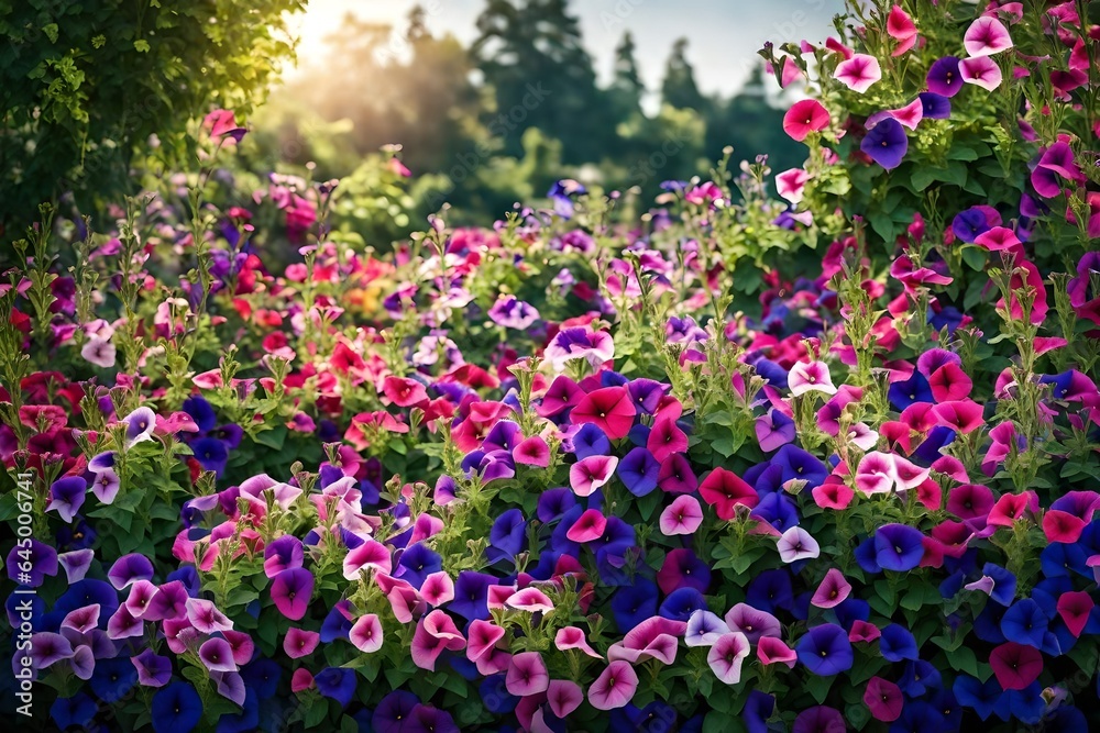 Obraz premium Petunias are popular annual flowers that can add vibrant color to your garden.